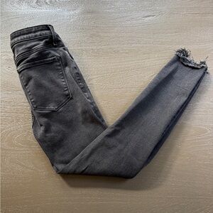 Abercrombie Super Skinny Ankle Button Fly Black Jeans, size 27/4, 25” inseam